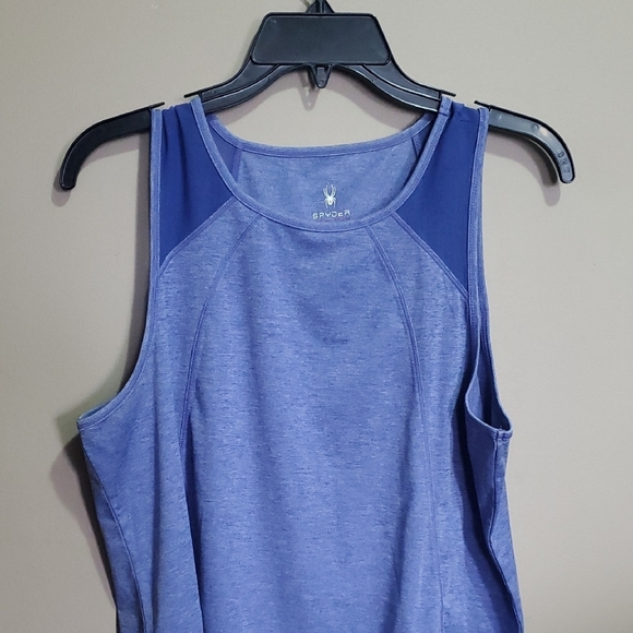 Spyder Blue Sleeveless Women's Top Size Large - Picture 3 of 7